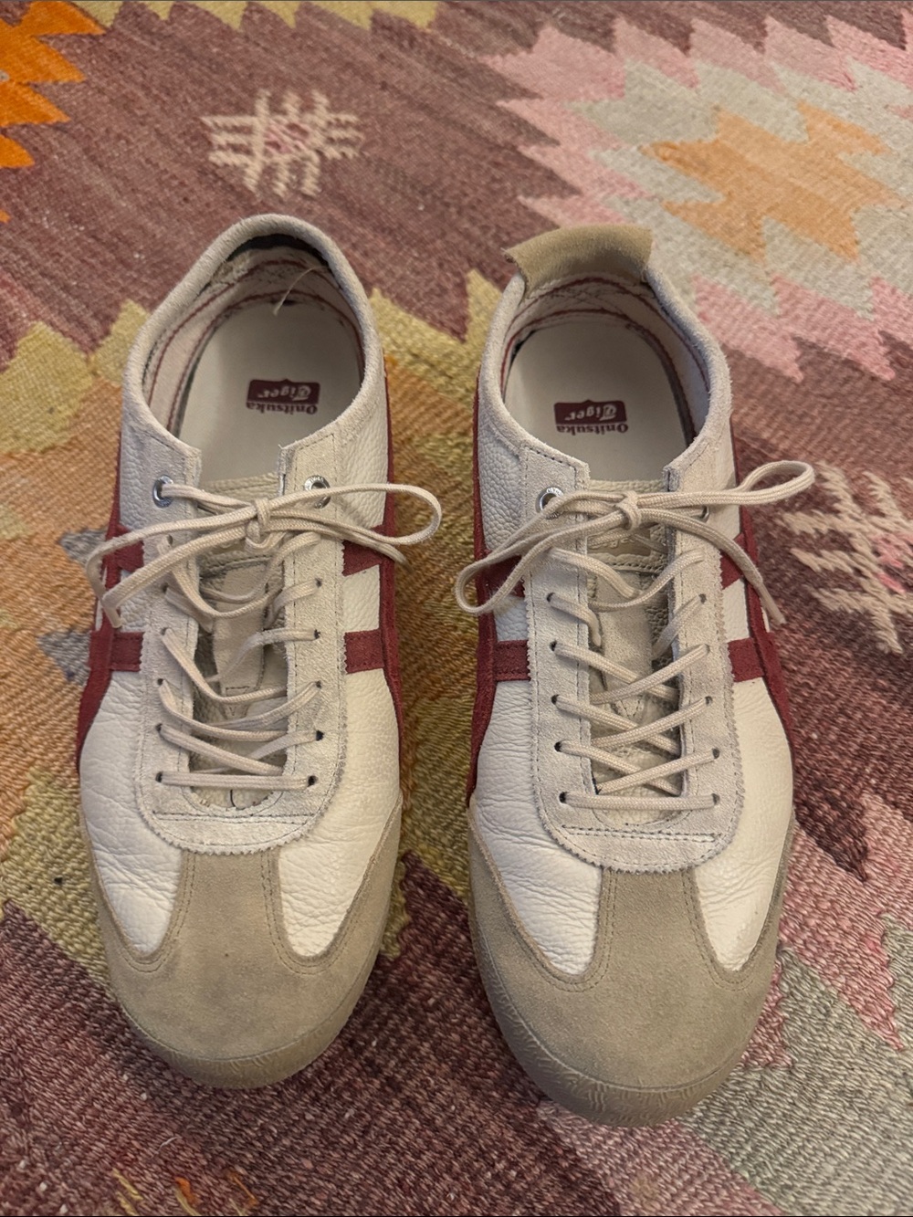 Onitsuka Tiger by Asics Men's Sneakers in White and Red